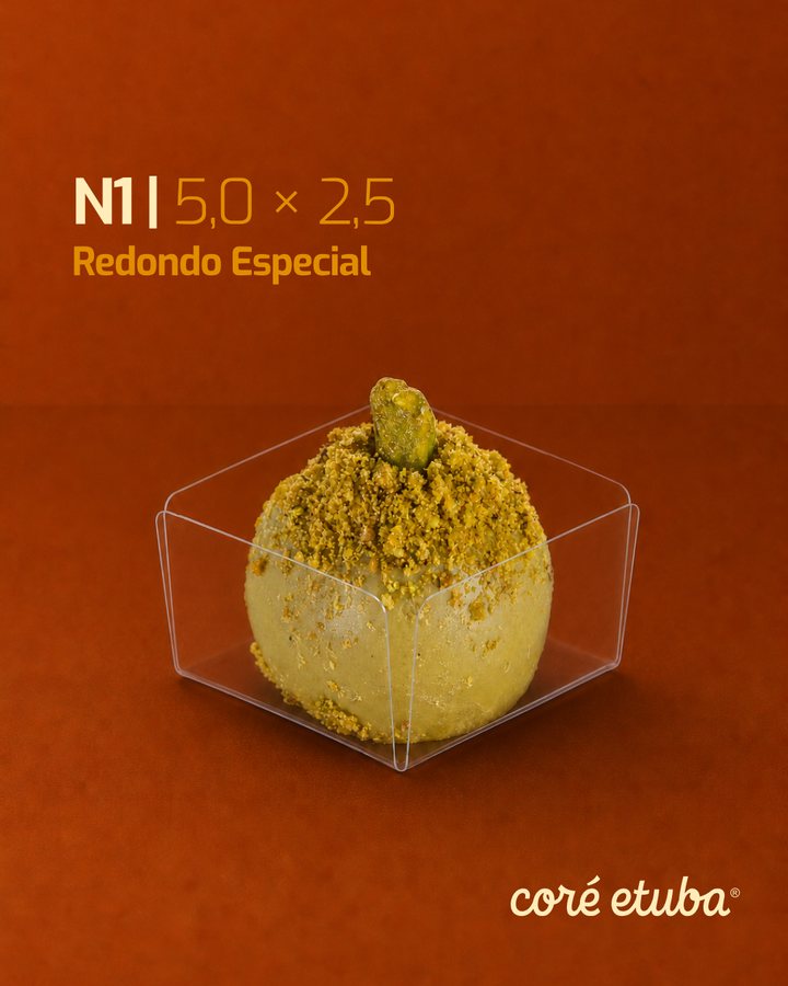 Tamanho N1, 5,0 x 2,5 cm, Redondo Especial